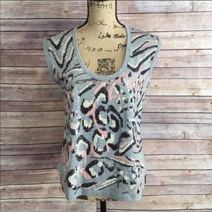 Milly Sequin Short sleeve top